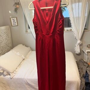 Valentino Red Vintage wide legged cropped Jumper